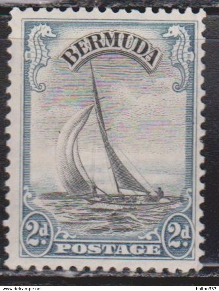 BERMUDA Scott # 108 MH - Yacht Lucie - Number Pencilled On Back - Bermuda