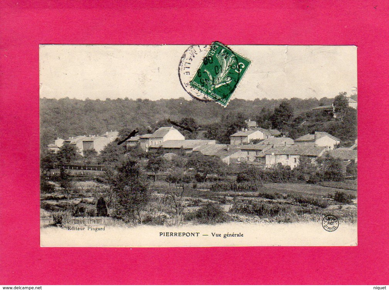 54 Meurthe Et Moselle, PIERREPONT, Vue Générale, 1908, (Pingard), Déchirure En Haut - Other & Unclassified