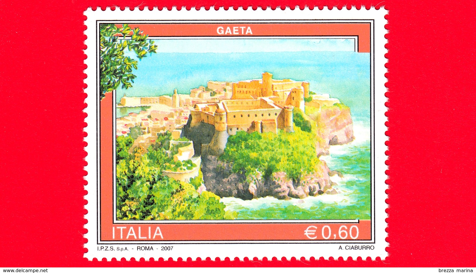 Nuovo - MNH - ITALIA - 2007 - Turismo - Gaeta (Latina) - Scorcio Della Città - Castello Angioino Aragonese - 0,60 - 2001-10: Ungebraucht