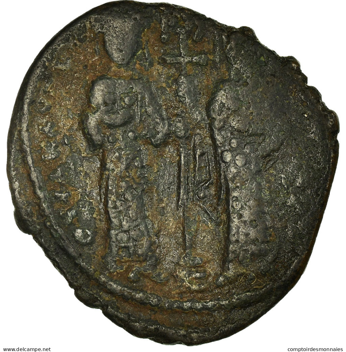 Monnaie, Constantin X, Follis, 1059-1067, Constantinople, TB+, Cuivre, Sear:1853 - Bizantine