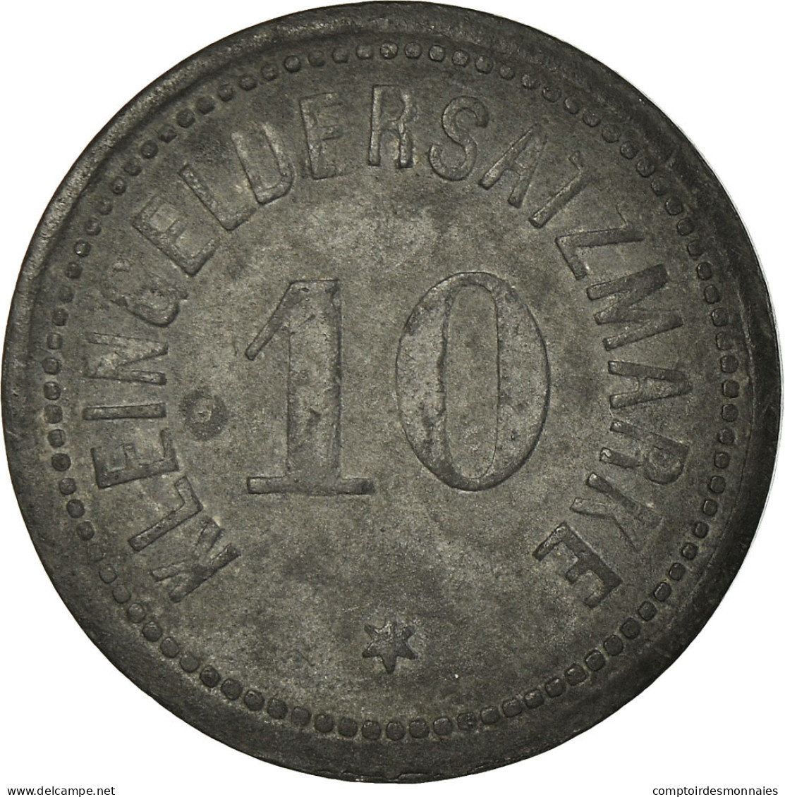 Monnaie, Allemagne, Stadt Darmstadt, Kleingeldersatzmarke, Darmstadt, 10 - Notgeld