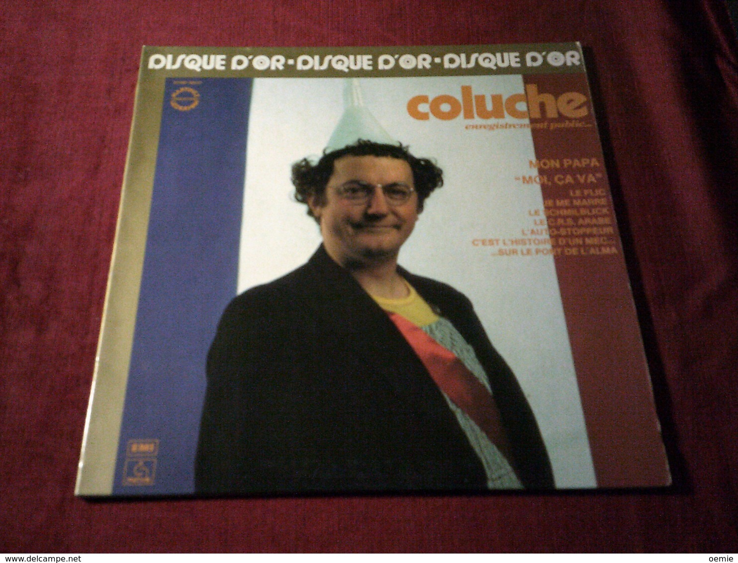 COLUCHE   DISQUE D'OR - Comiques, Cabaret