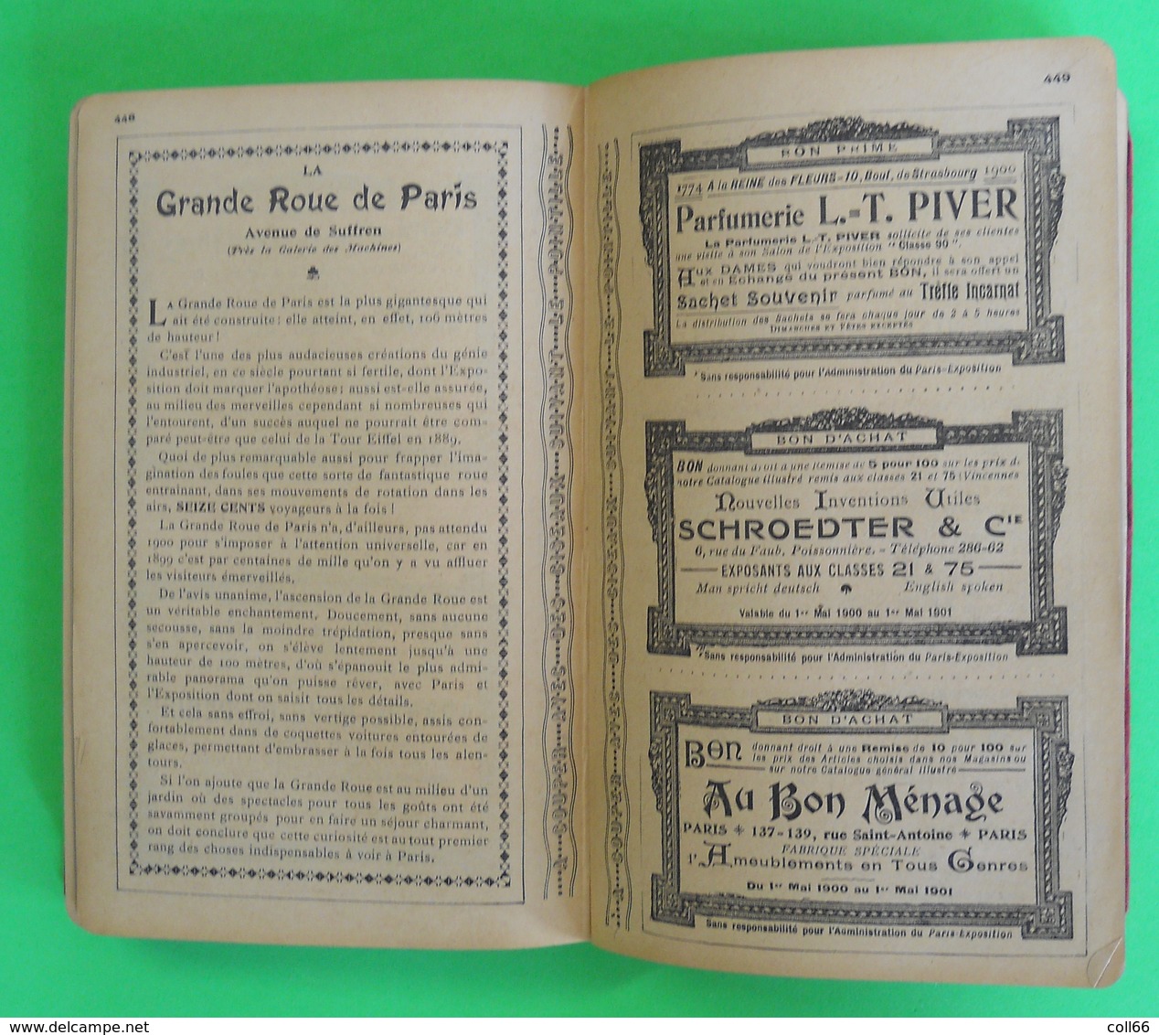 1900 Paris Exposition Universelle 486 Pages éditeur Hachette & Cie Franco Port/France Métropole - 1801-1900