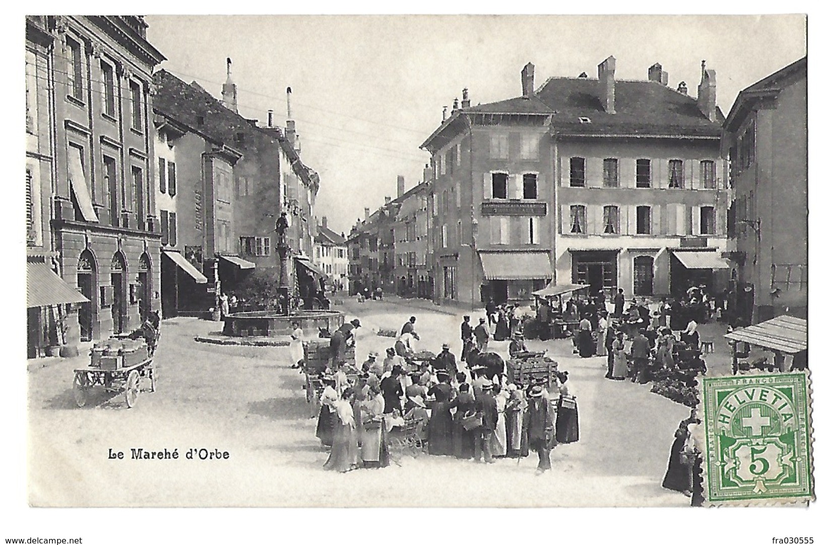 SUISSE - Le Marché D'ORBE - 1907 - Orbe