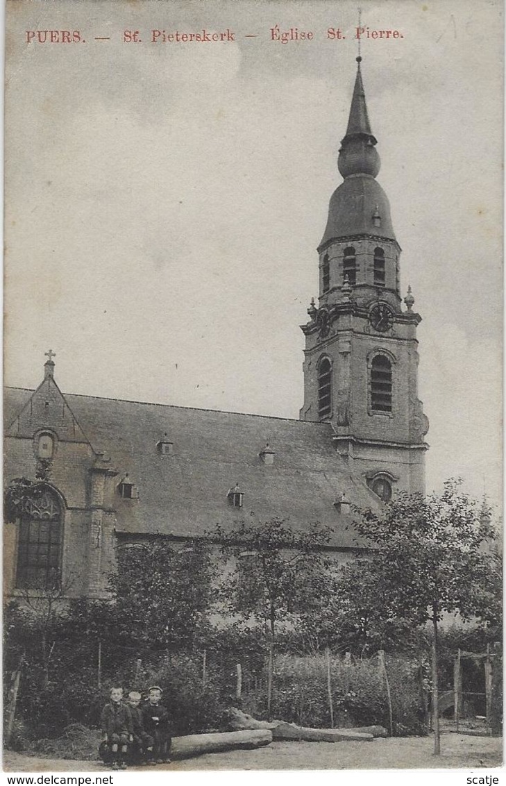 Puers.  -  St. Pieterskerk;  1910   Naar   Tamise - Puurs