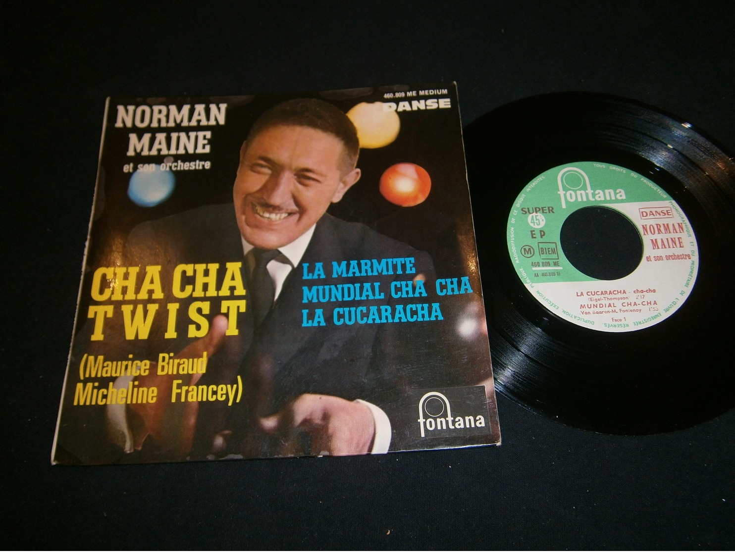 EP 45 Tours Norman Maine / Maurice Biraud Cha Cha Twist - Formati Speciali