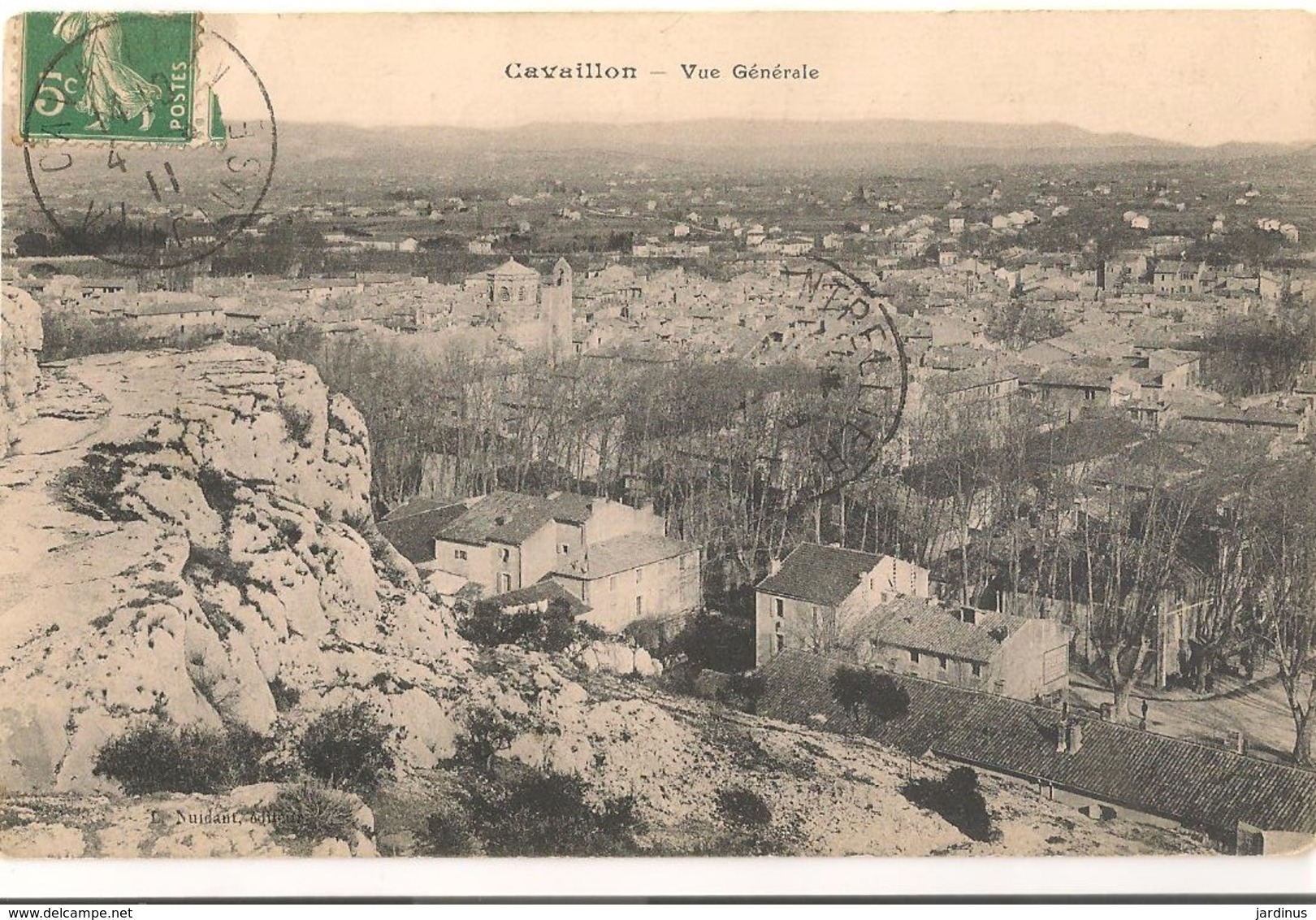CAVAILLON : Vue Génerale ( 1911 ) - Cavaillon