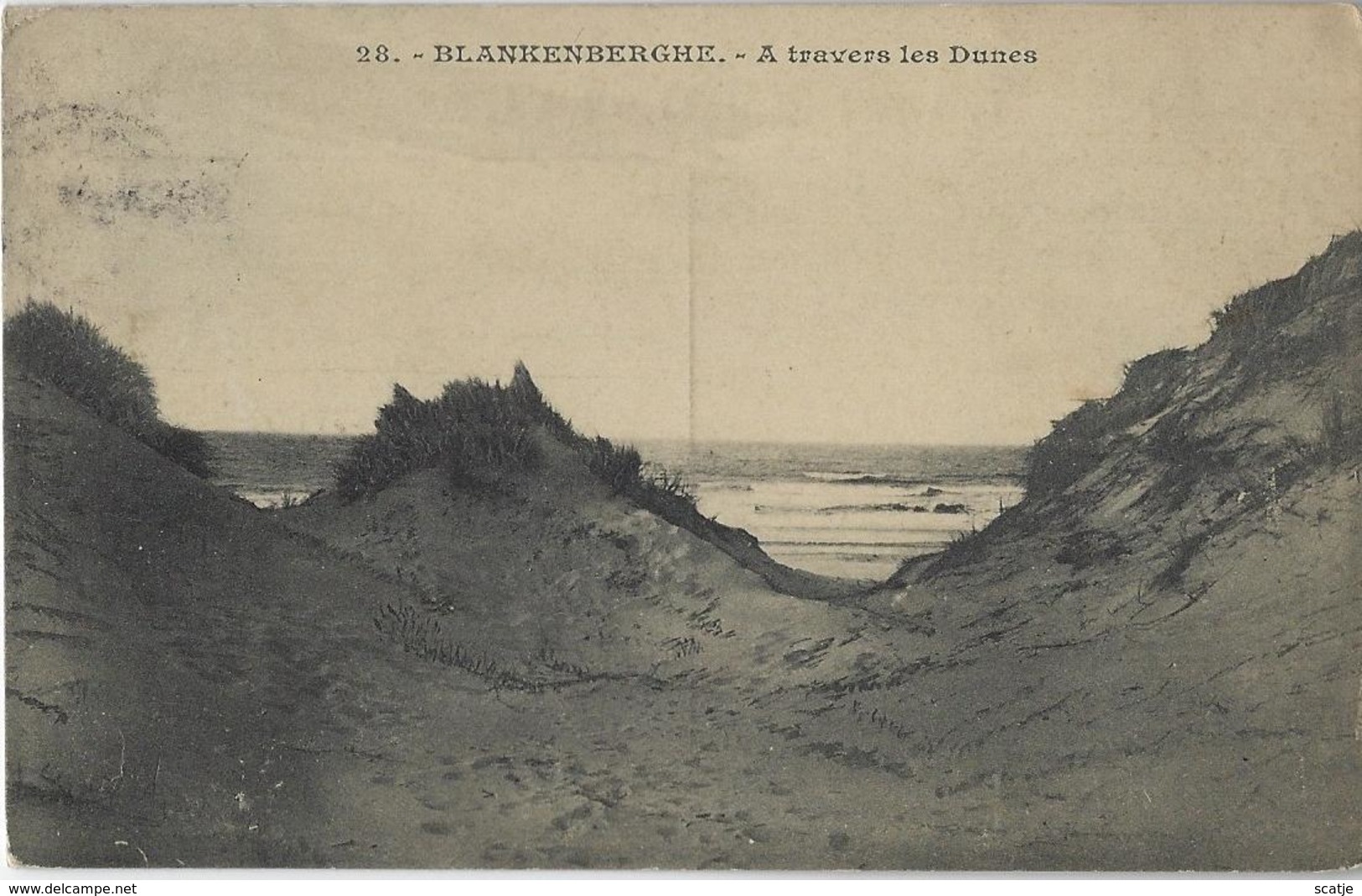 Blankenberghe   -      A Travers Les Dunes.   -   1913   Naar   Molenbeek - Blankenberge