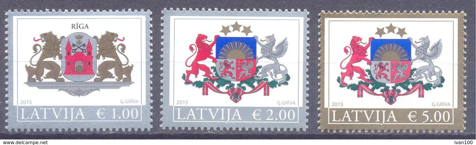 2015. Latvia, COA, 3v, Mint/** - Lettland