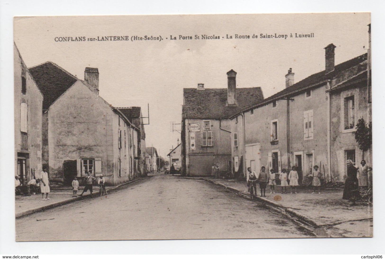 - CPA CONFLANS-SUR-LANTERNE (70) - La Porte St-Nicolas - La Route De Saint-Loup à Luxeuil (belle Animation) - - Other & Unclassified