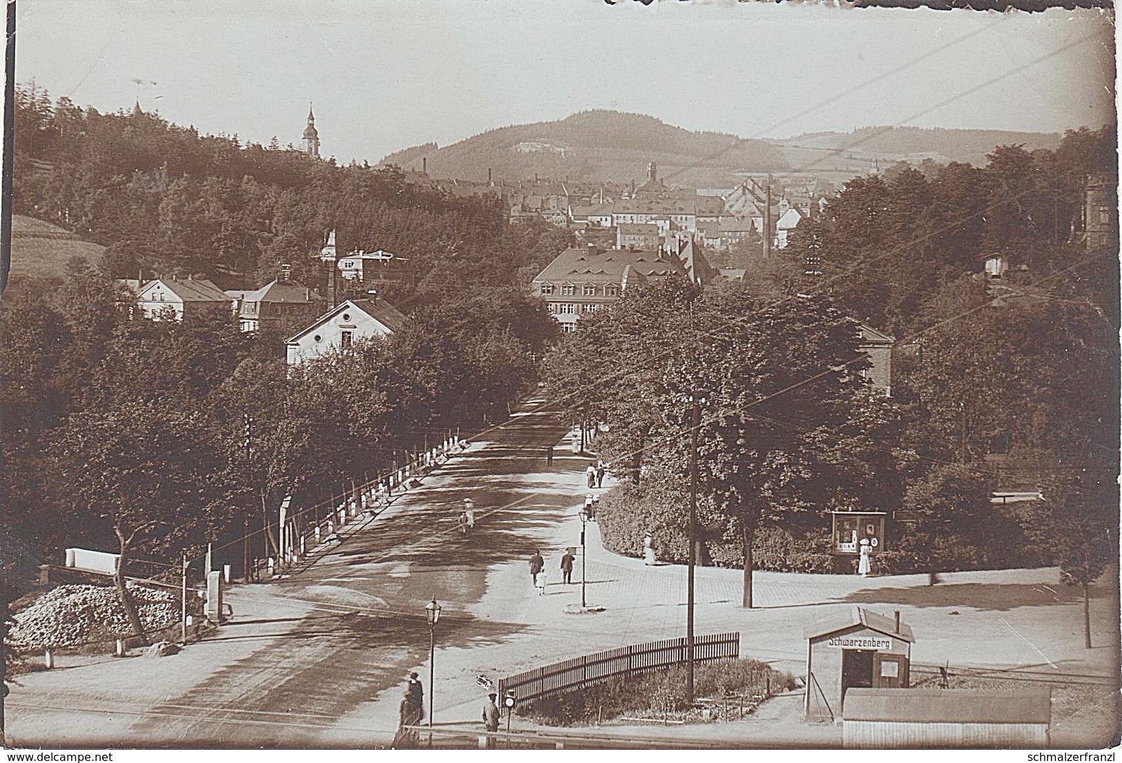 Foto Rohling Für AK Schwarzenberg Bahnhofstraße Bahnhof Aue Lauter Grünhain Beierfeld Wildenau Raschau Erzgebirge Vogel - Schwarzenberg (Erzgeb.)