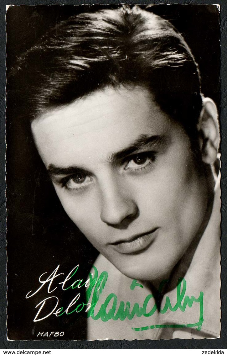 D3582 - Orig. Alain Delon - Autogramm Autogrammkarte - Ernst Freihoff - Autres & Non Classés