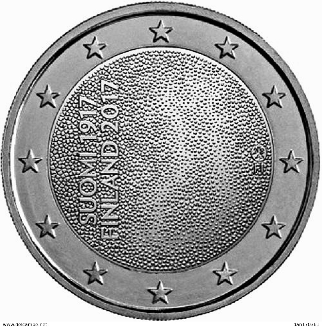 2017- FINLANDE – INDEPENDANCE - 2 EUROS PLAQUE ARGENT - Finlande