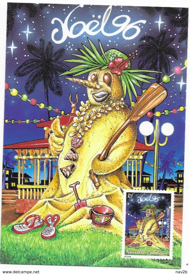 Nouvelle Caledonie . Entier Carte Postale  Noël 96 . Neuve - Postwaardestukken