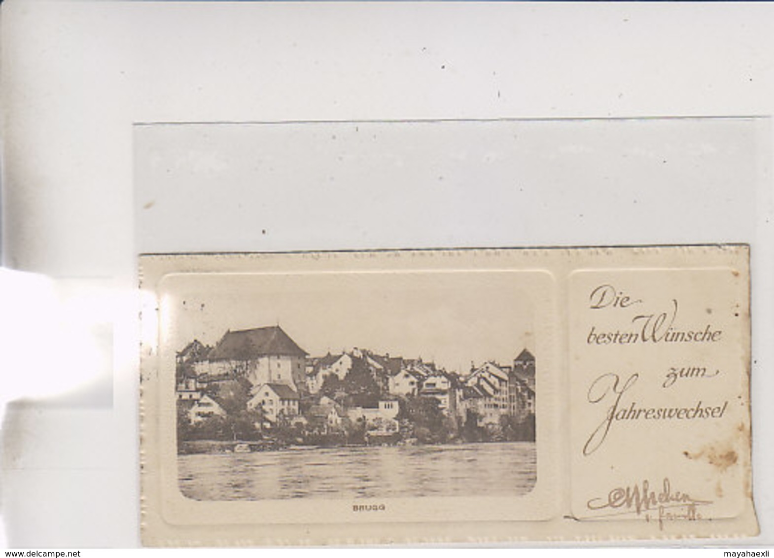 Brugg - Stich In Kleinst-Postkartenl-Format - 1912 - Selten        (00205) - Brugg