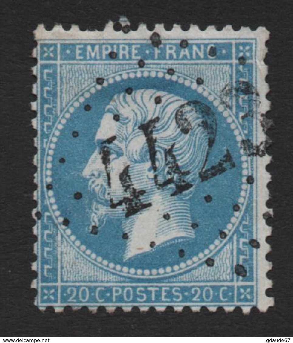 N° 22 Avec OBLITERATION GC 4423 De CHENOISE (SEINE ET MARNE) - 1862 Napoléon III