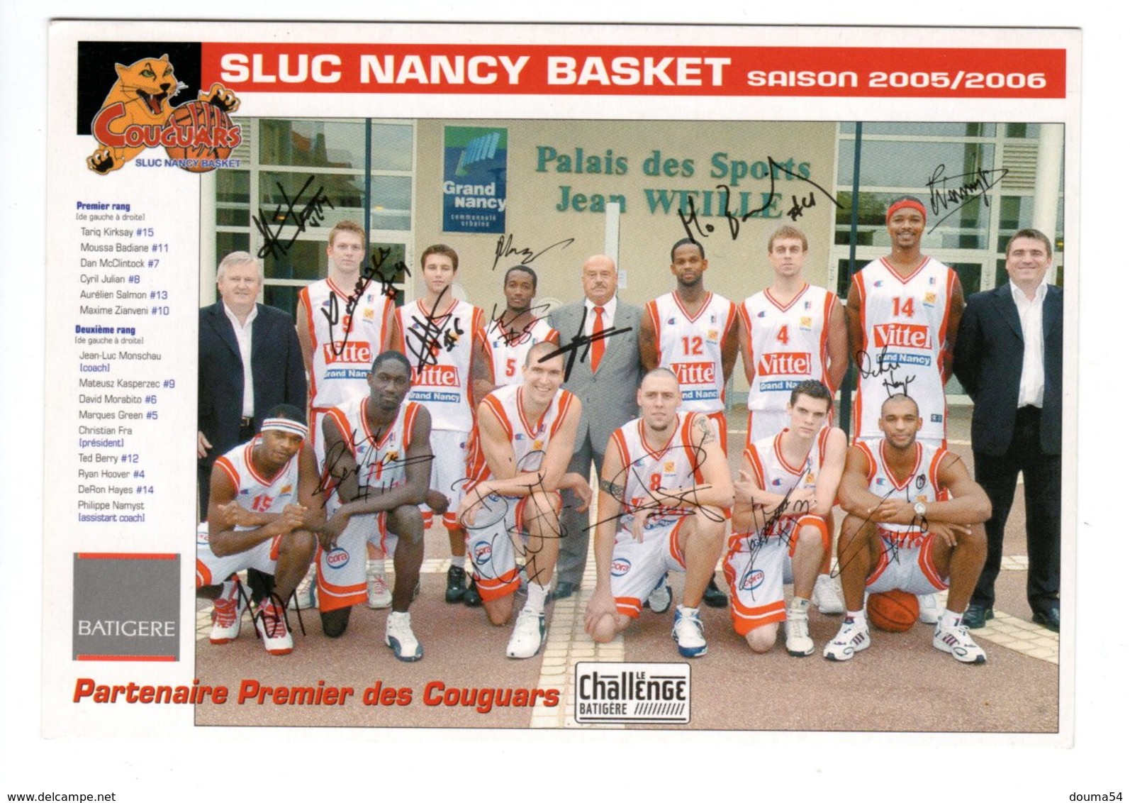 SLUC Nancy Basket - Saison 2005/2006 - Basketball