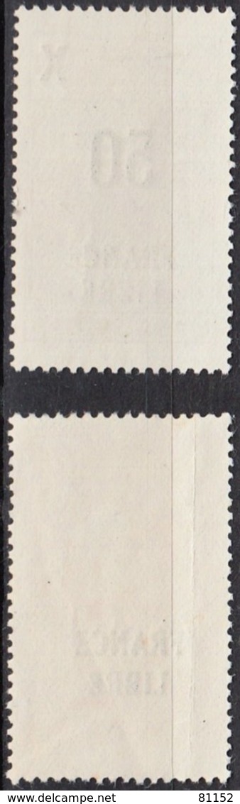 FRANCE LIBRE  1f40 Ocre Y.et.T. Num 246 + 0.50c S 0.90c Brun  Num 258 Neuf      Scan Recto Verso - Unused Stamps