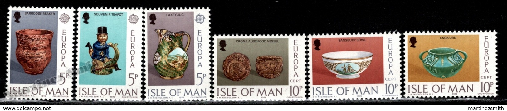 Isle Of Man 1976 Yvert 75-80, Europa. European Ceramic Art - MNH - Nuovi