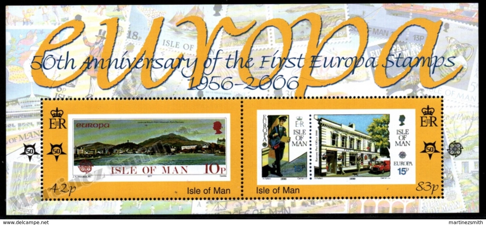 Isle Of Man 2006 Yvert BF 63, Europa. 50th Anniv Europa Stamps - Miniature Sheet - MNH - Man (Insel)