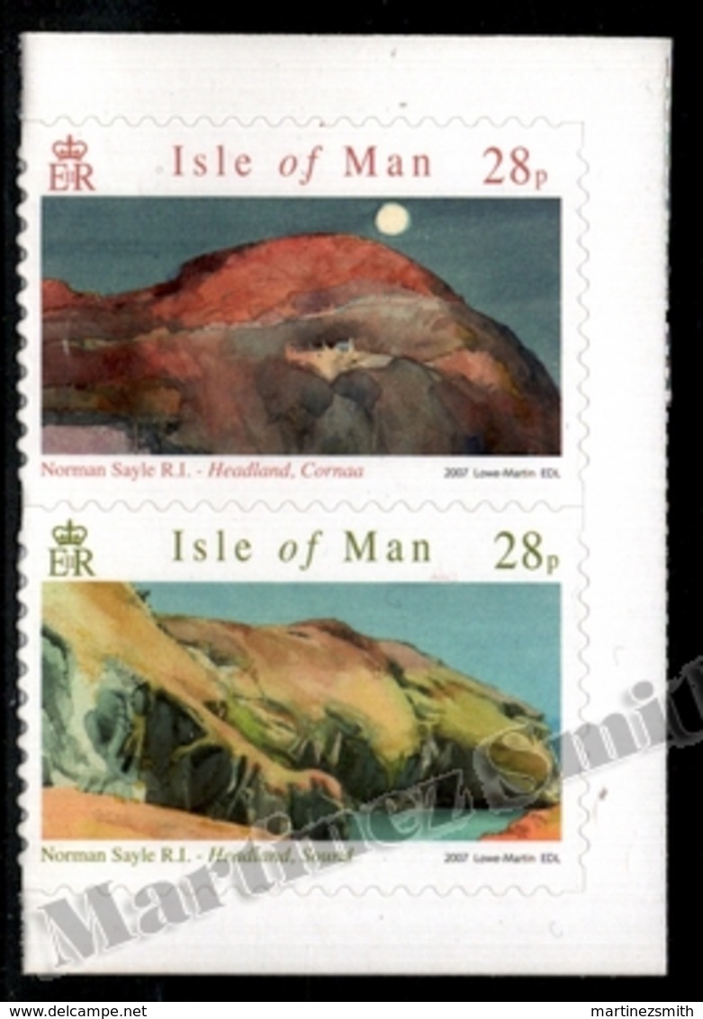 Isle Of Man 2007 Yvert 1394-1395, Art. Norman Sayle Watercolours - Adhesives - MNH - Isle Of Man