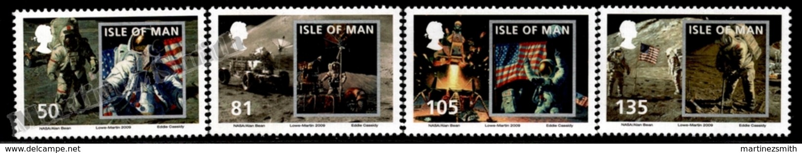 Isle Of Man 2009 Yvert 1558-1561, Science. Space, 40th Anniv First Man On The Moon - MNH - Isla De Man