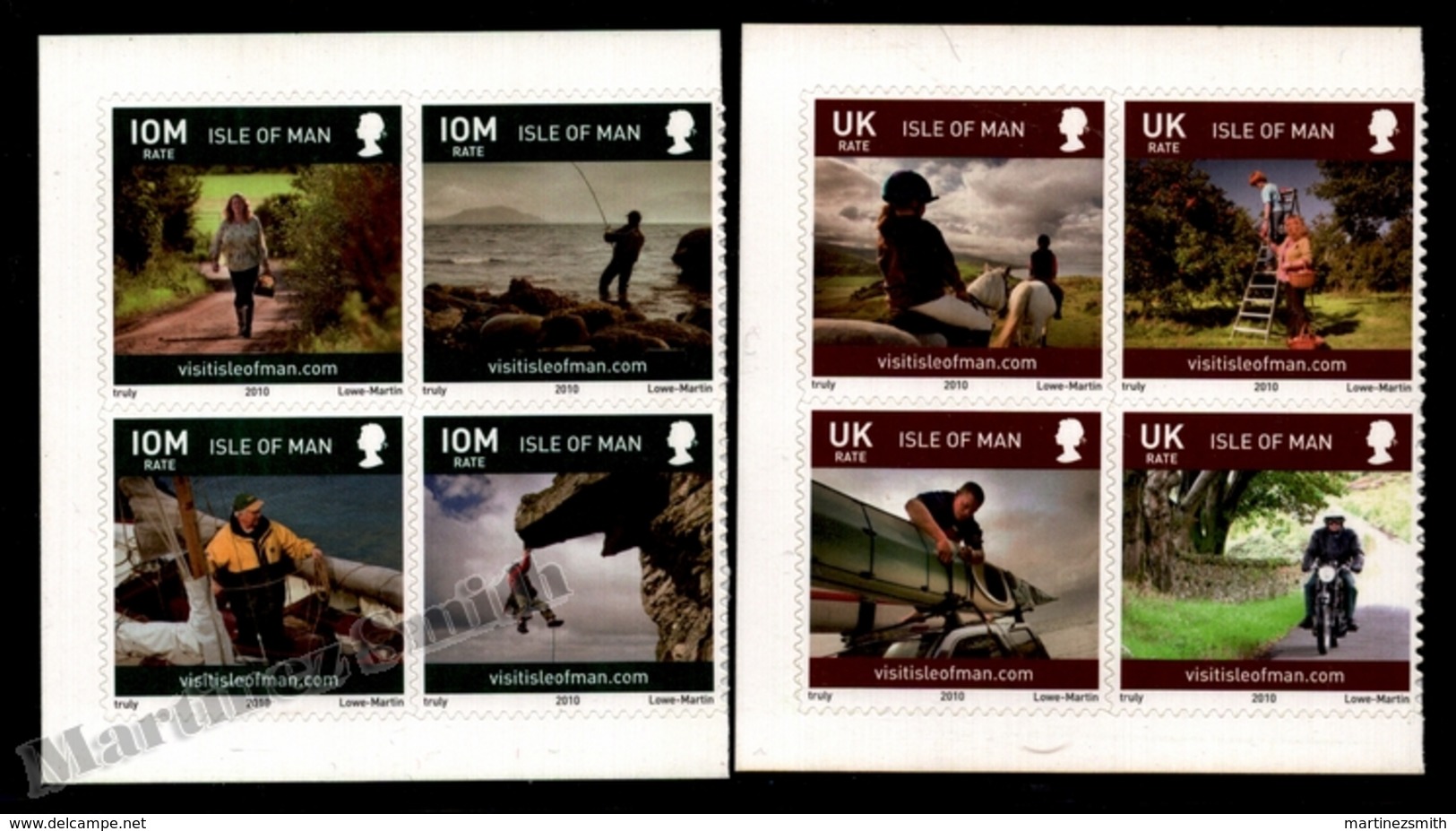 Isle Of Man 2010 Yvert 1612-1619, Tourism. Activities & Landscapes. Block Of 4 - MNH - Isla De Man