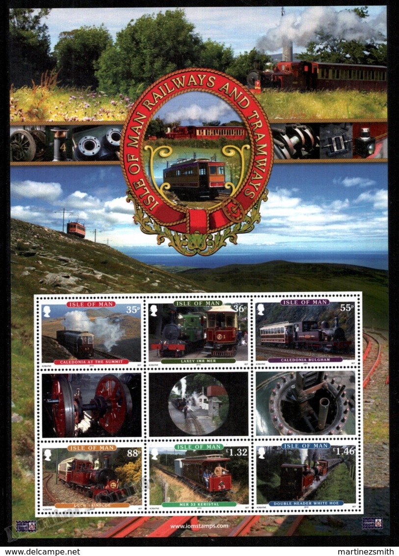 Isle Of Man 2010 Yvert BF 81, Trains. Manx Old Locomotives. Railways & Tramways - Miniature Sheet - MNH - Isla De Man