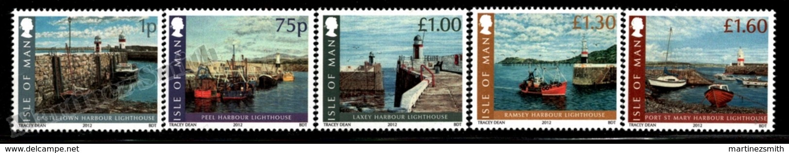 Isle Of Man 2012 Yvert 1791-1795, Landscapes. Manx Lighthouses - MNH - Isla De Man