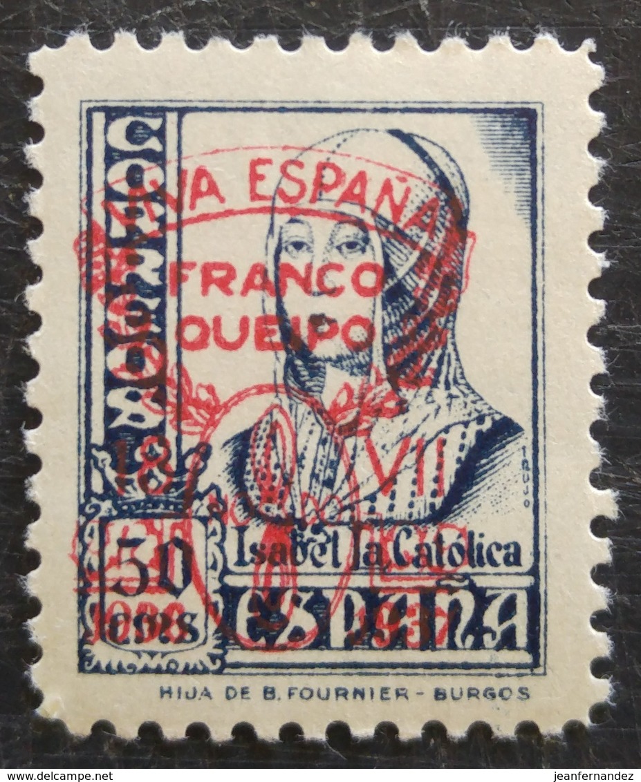 Timbre Local Patriotique De Seville N° 66 Neuf Avec Trace De Charnière - Emissioni Nazionaliste