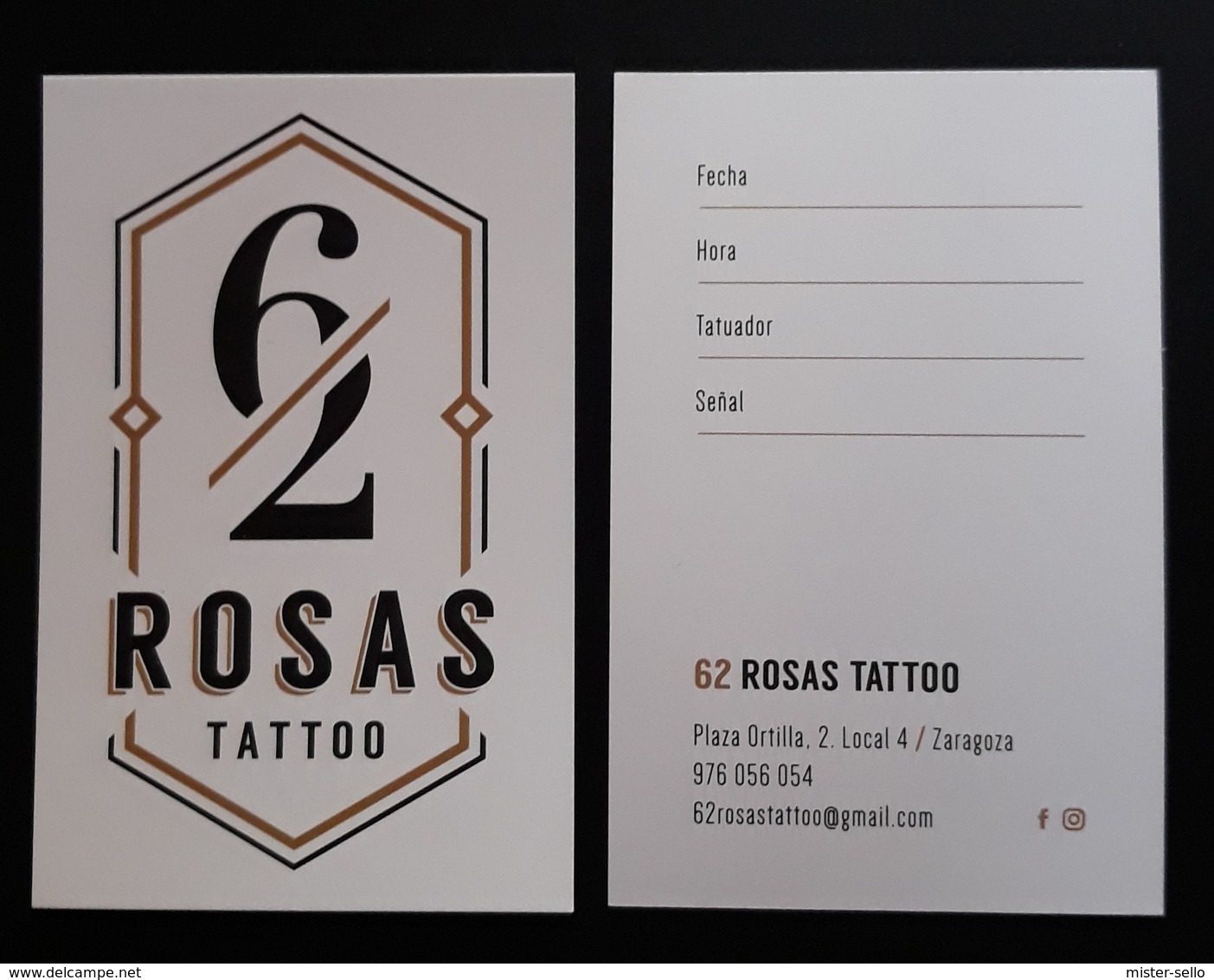 TARJETA DE VISITA TATTOO - TATUAJES. - Visitekaartjes