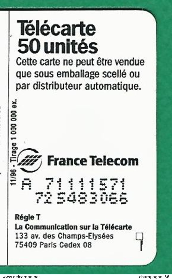 VARIÉTÉS 11  / 1996 ET POURQUOI Pas VOUS ARMÉE DE TERRE  PUCE SO3  50 UNITÉS - Errors And Oddities