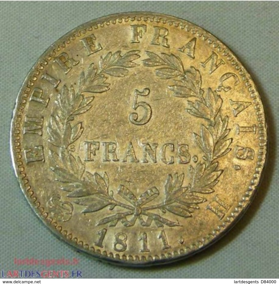 France Napoléon Ier - 5 Francs 1811 H La Rochelle - Altri & Non Classificati