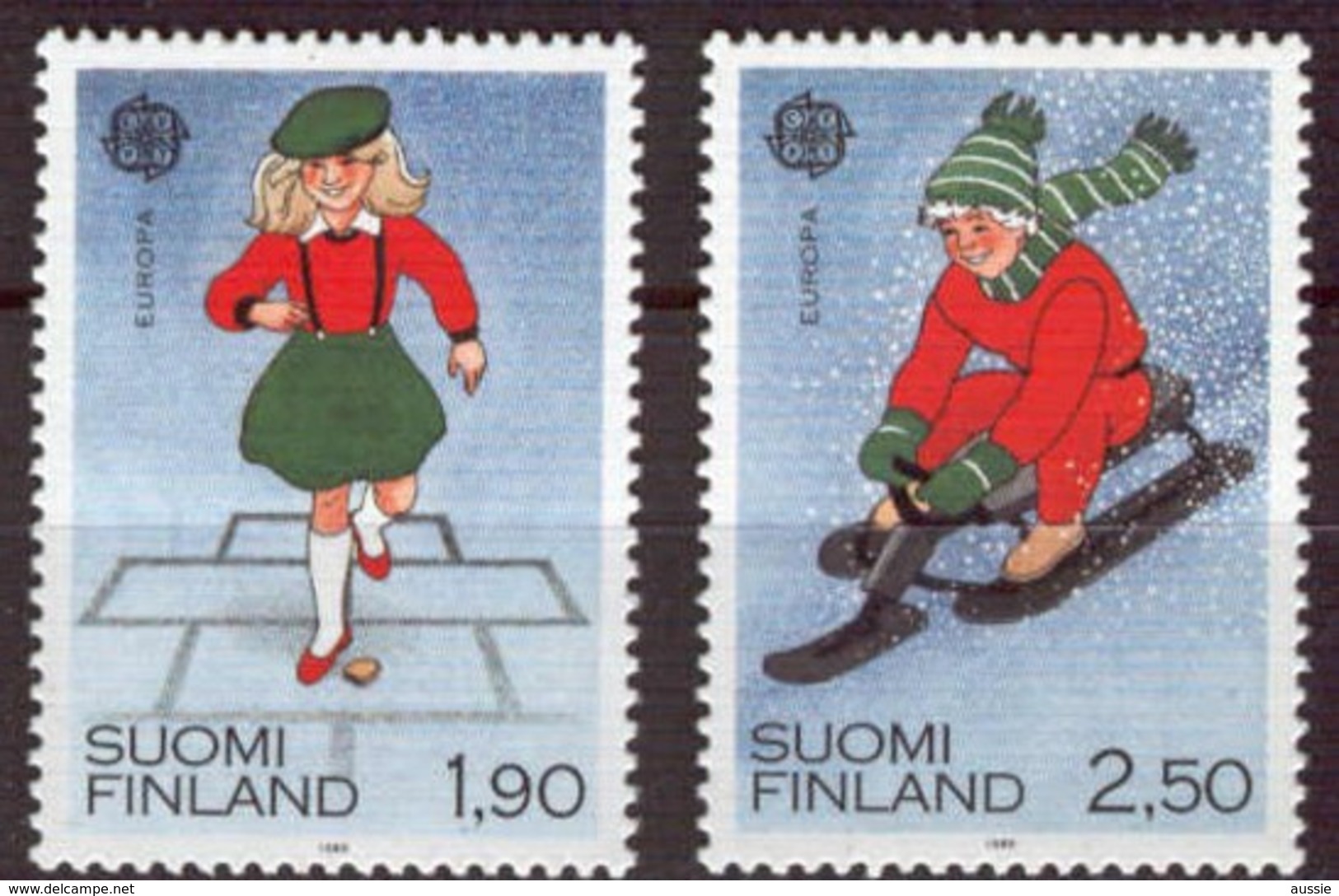 Cept 1989 Finlande Finland Suomi Yvertnr. 1042-4043 *** MNH Cote 6 € Jeux D' Enfants Kinderspelen - Neufs