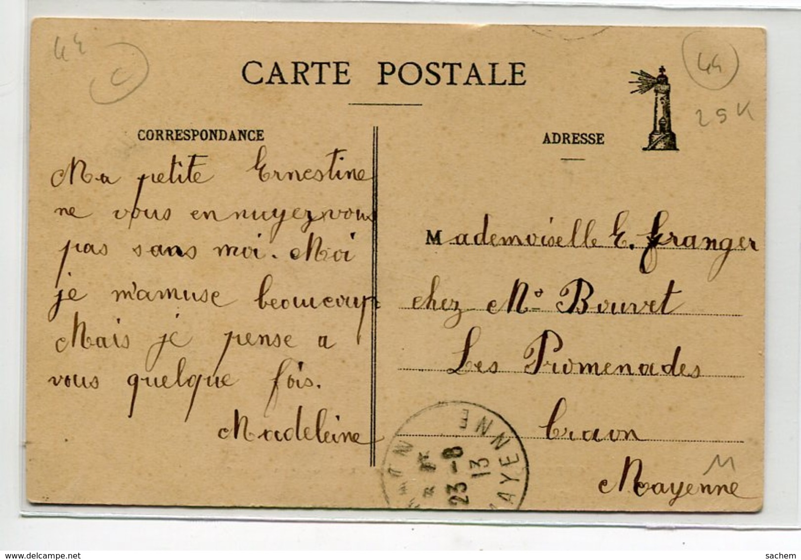 44 LE POULIGUEN Salaison Et Expédition De La Sardine  Sur Le Quai - No 274 Fodéré Coll Op -1913 Timbrée   D02 2020 - Le Pouliguen