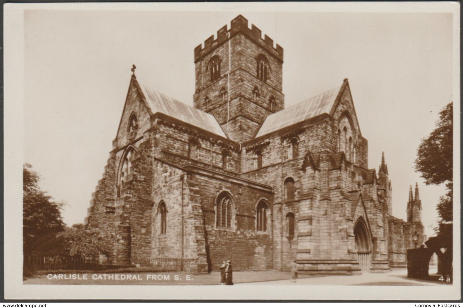 Carlisle Cathedral From South East, Cumberland, C.1930 - RP Postcard - Carlisle