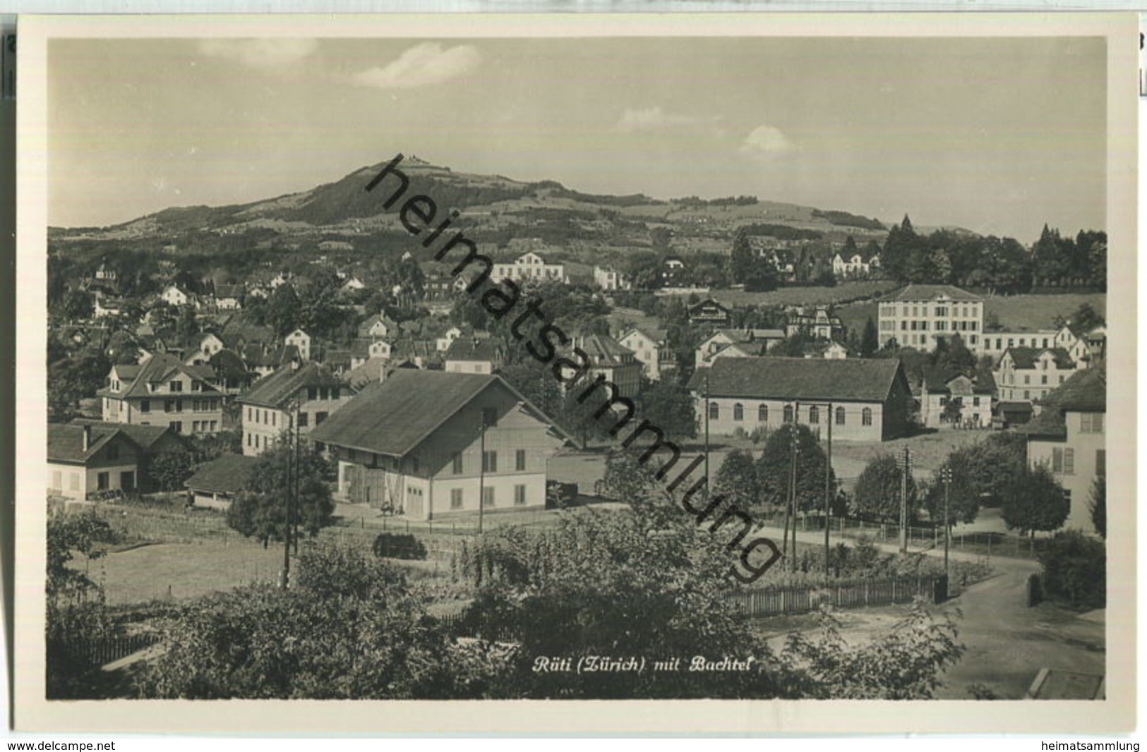 Rüti (Kanton Zürich) - Foto-Ansichtskarte - Verlag O. Müller-Senn Rüti 30er Jahre - Rüti