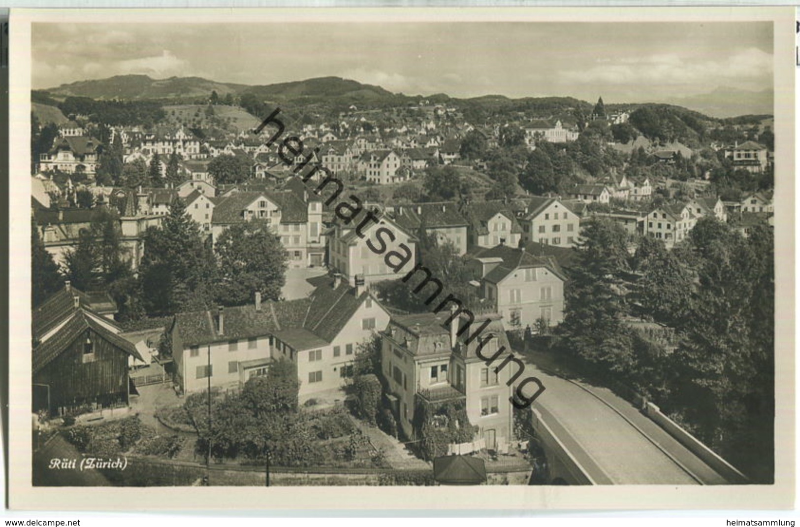 Rüti (Zürich) - Foto-Ansichtskarte - Verlag Papeterie Köhler 30er Jahre - Rüti