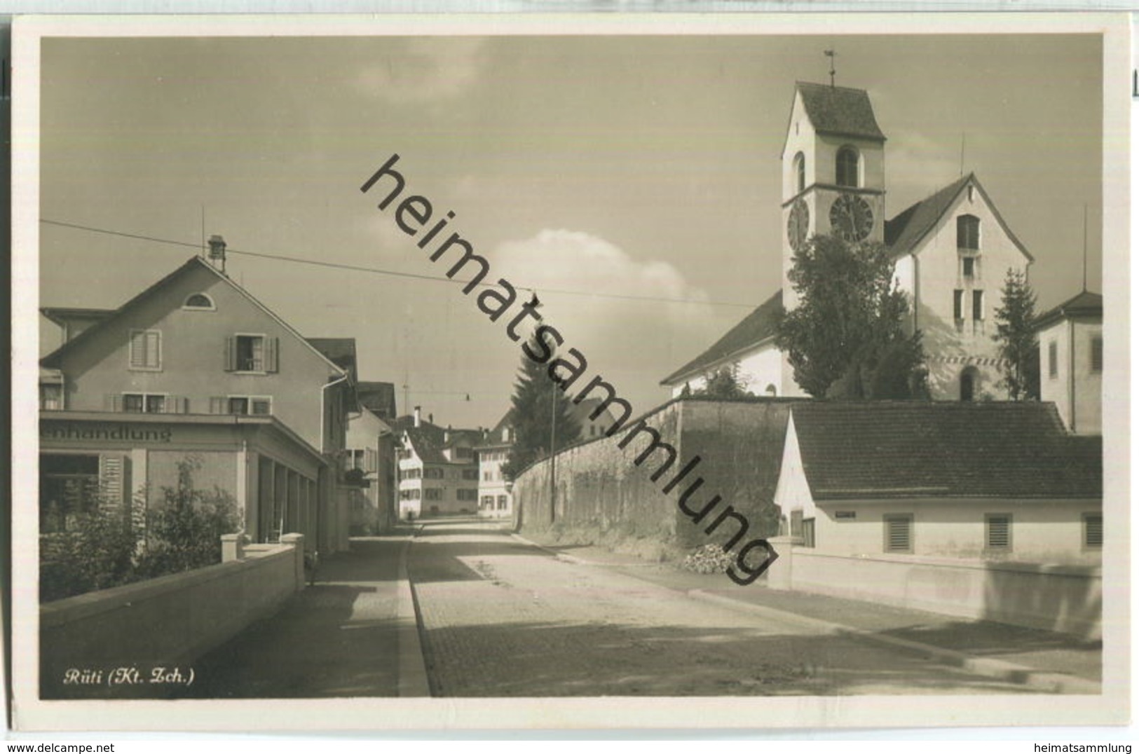 Rüti (Kanton Zürich) - Foto-Ansichtskarte - Verlag O. Müller-Senn Rüti 30er Jahre - Rüti