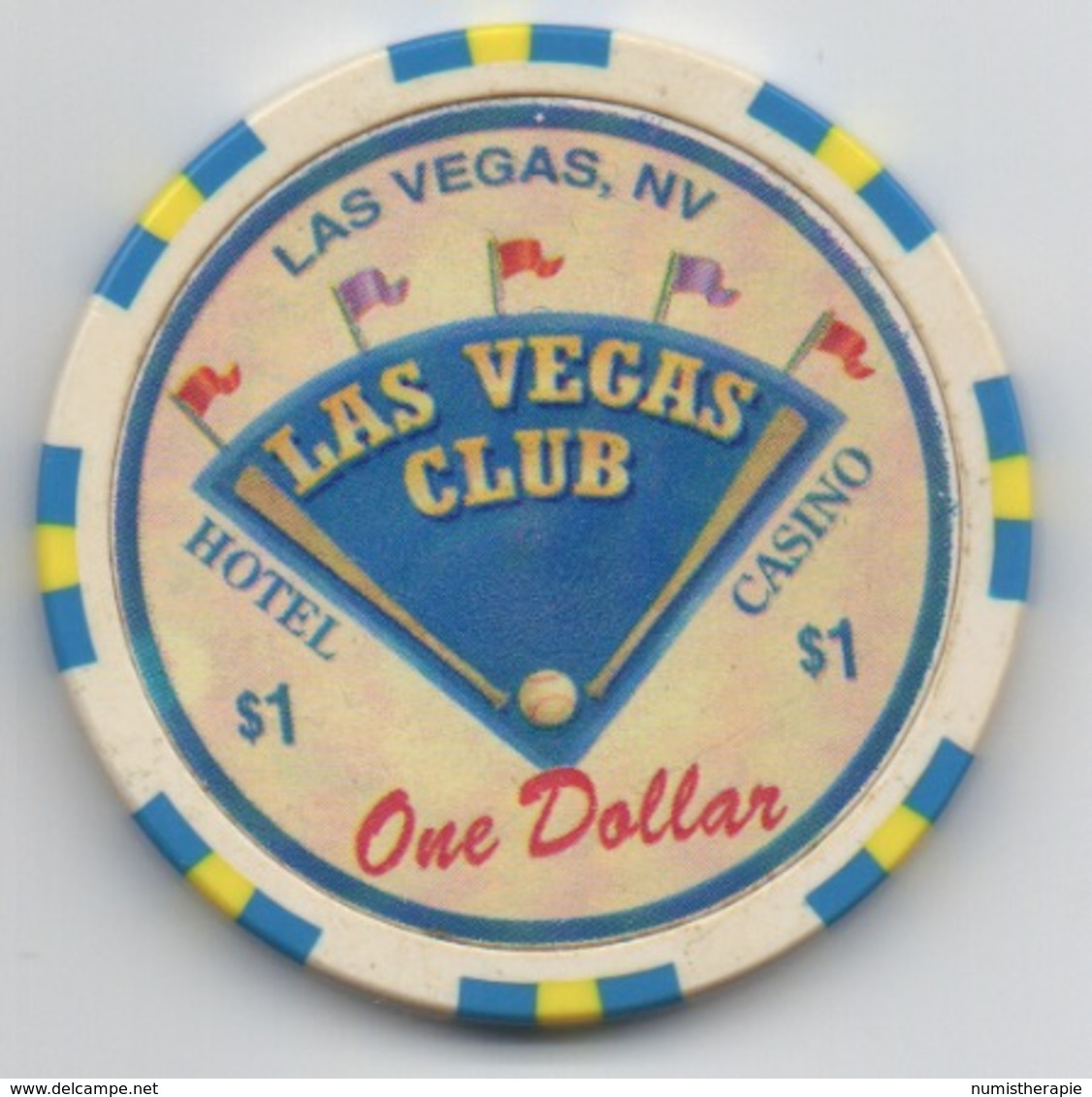 Jeton Chip De Casino : Las Vegas Club NV $1 - Casino