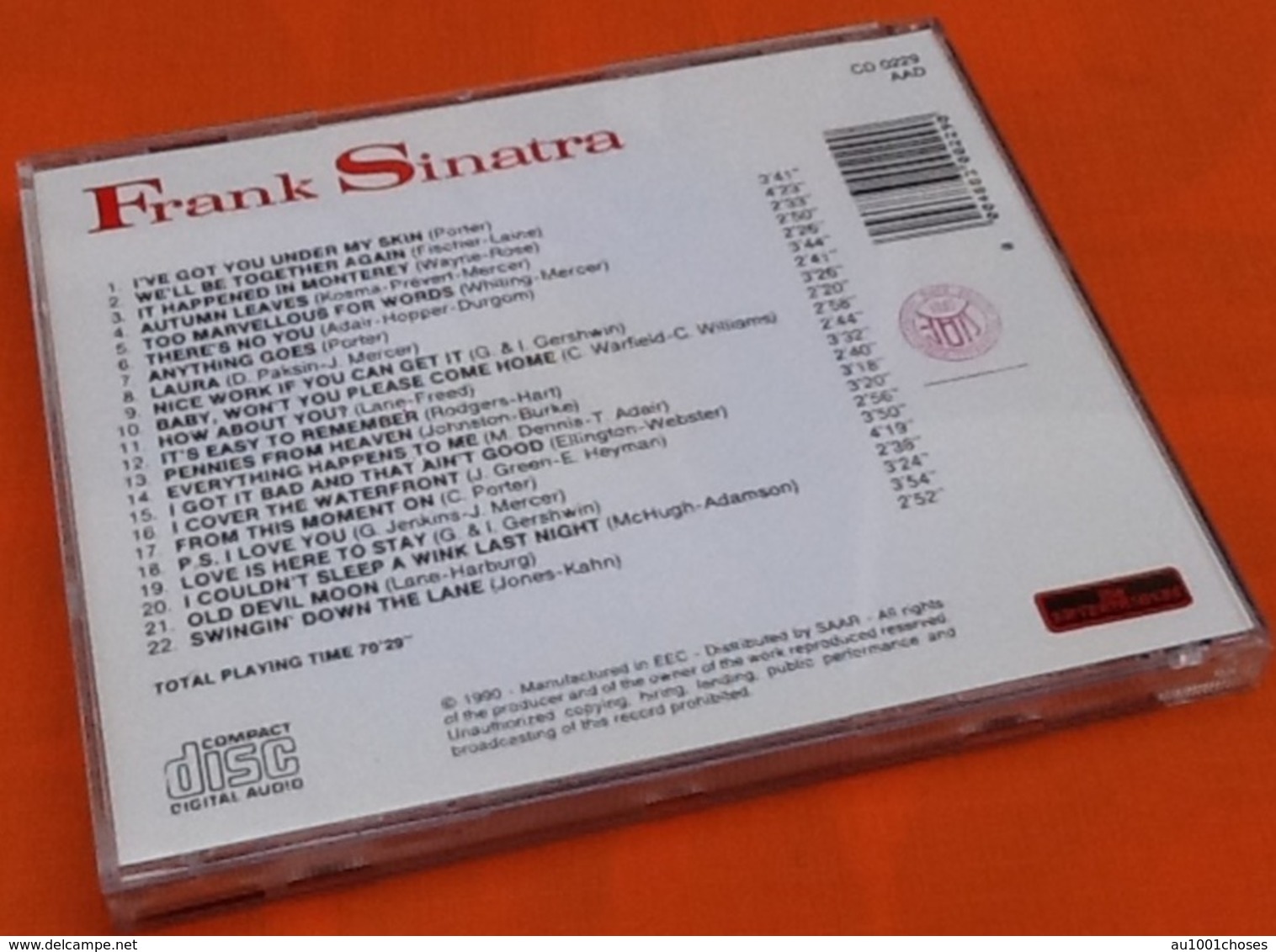 CD  Frank Sinatra   I' Ve Got You Under My Skin  (1990) - Autres & Non Classés