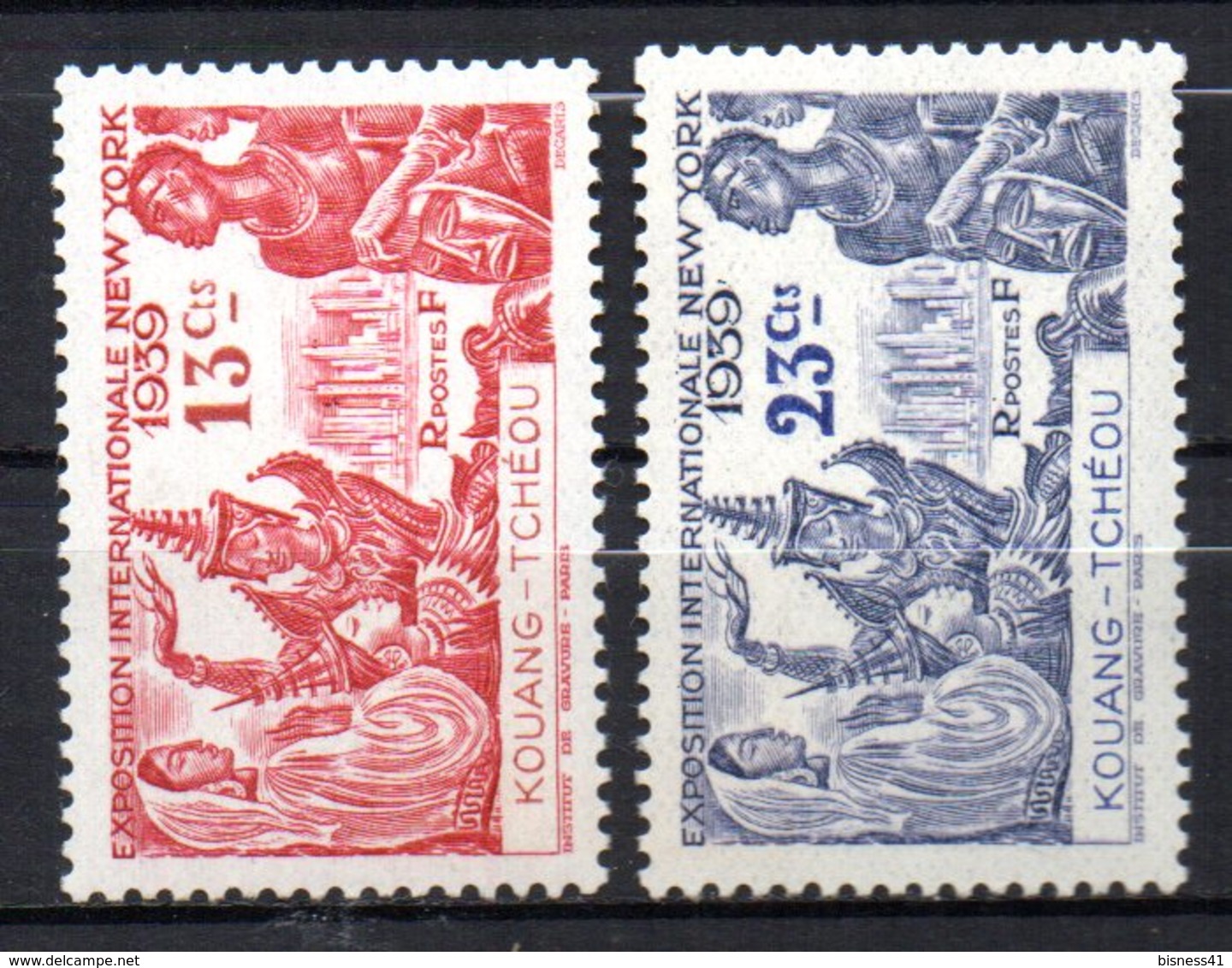 Col17  Colonie Kouang Tchéou N° 118 & 119 Neuf X MH Cote 3,00€ - Unused Stamps