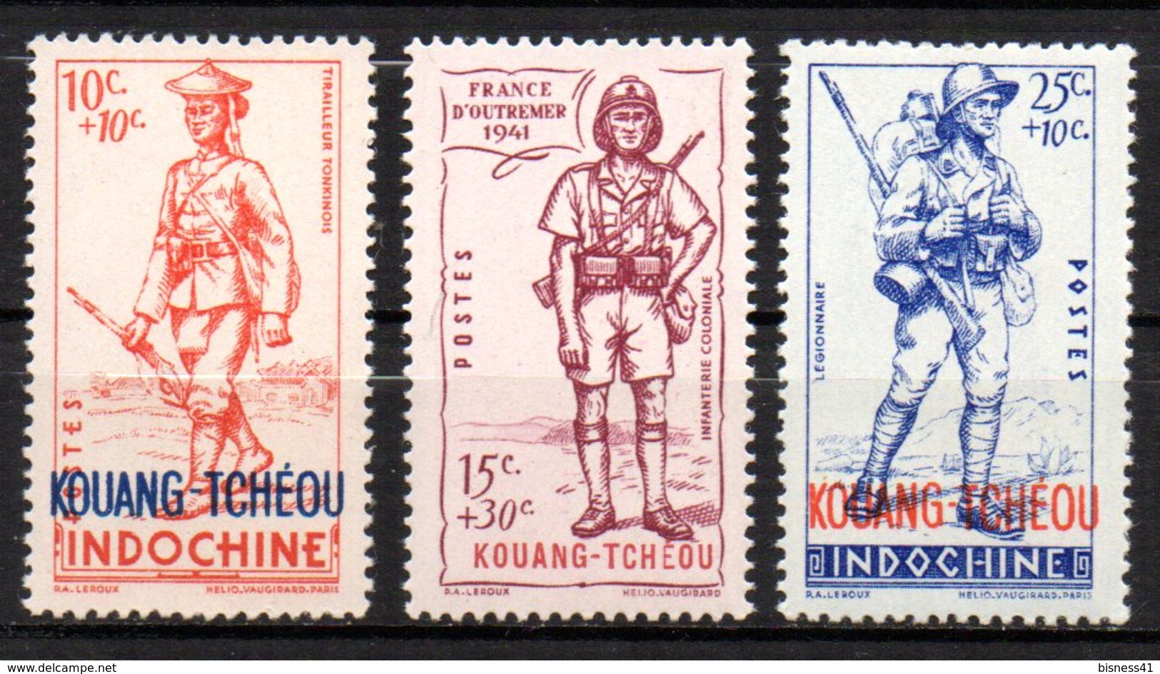 Col17  Colonie Kouang Tchéou N° 135 à 136 Neuf XX MNH Cote 5,10€ - Unused Stamps