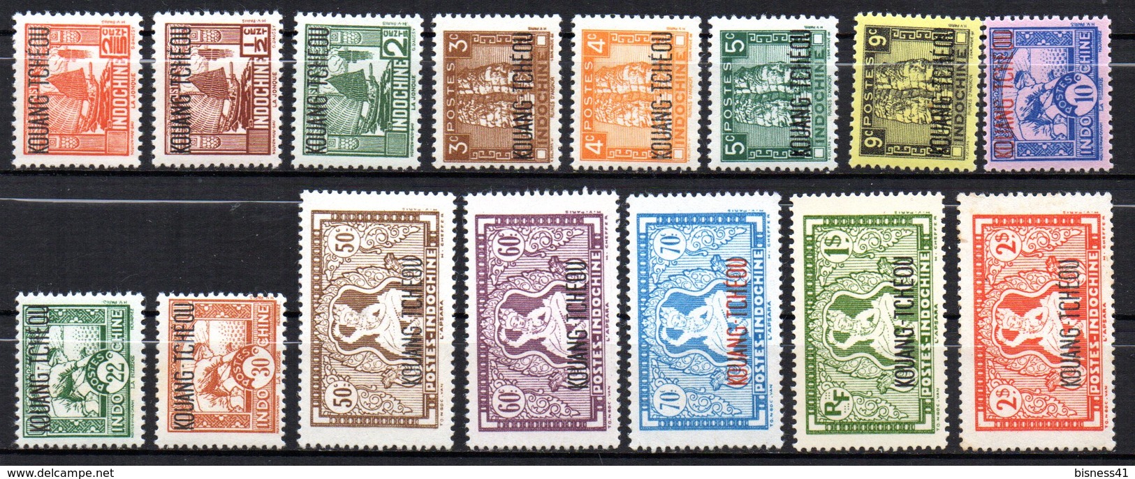 Col17  Colonie Kouang Tchéou N° 140 à 155 Sauf 148A  Neuf X MH Cote 12,00€ - Unused Stamps