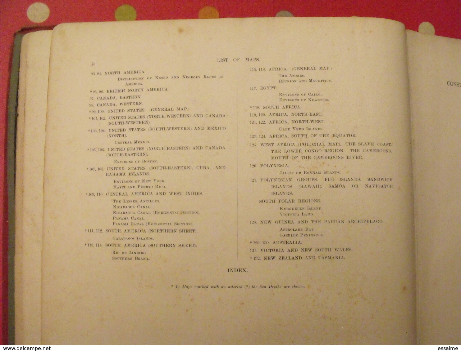 "the Times" Atlas Published At The Office Of "the Times" 1900. 132 Pages Of Maps (196 Maps) + Alphabetical Index - Géographie