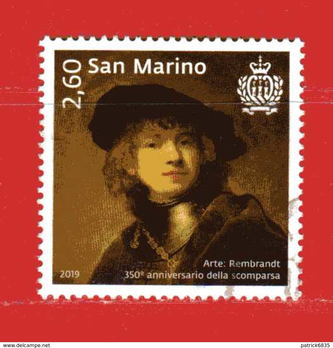 S.Marino ° 2019 -  ARTE - REMBRANDT.   Usato - Oblitérés