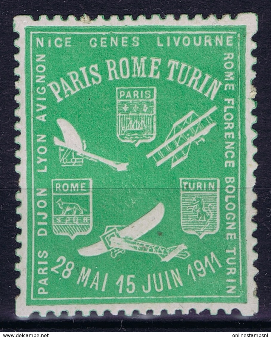 France Course D'Aeroplanes Paris - Roma - Turin 1911 - 1927-1959 Mint/hinged