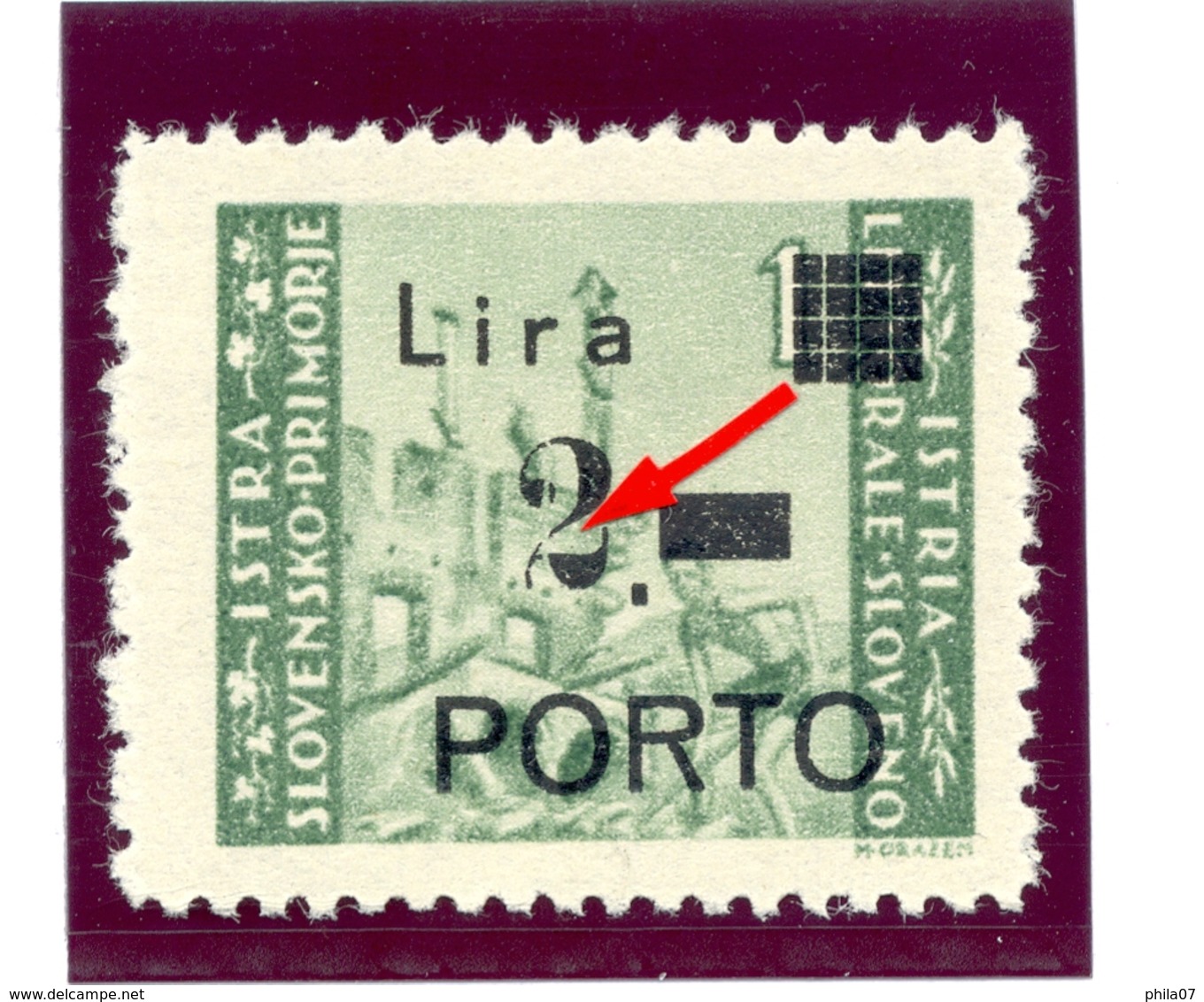 Italy, Yugoslavia - PS No. 9 Error Of Overprint, Novakovic DO9W-54 - Occ. Yougoslave: Littoral Slovène