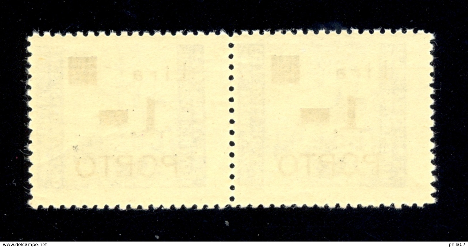 Italy, Yugoslavia - PS No. 8 Horizontal Pair In Type IIb And Error Of Overprint DO82.8-90 Novakovic. - Yugoslavian Occ.: Slovenian Shore