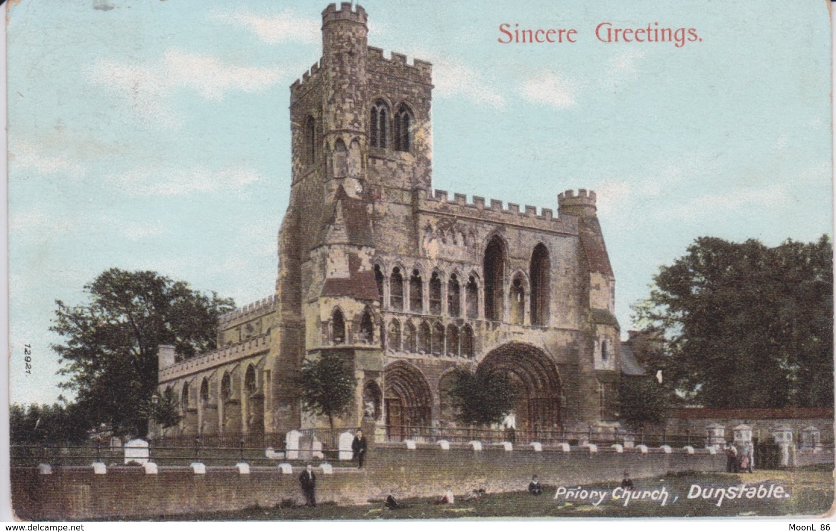 ANGLETERRE - DUNSTABLE - PRIORY CHURCH - SINCERE GREETINGS - Other & Unclassified